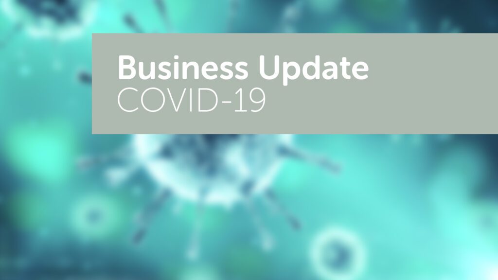 Covid-19 (Coronavirus) Business Update